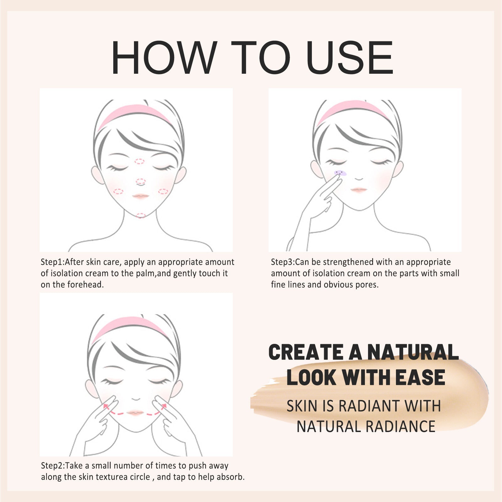 EELHOE Pre-Makeup Primer, A Moisturizing, Concealing,